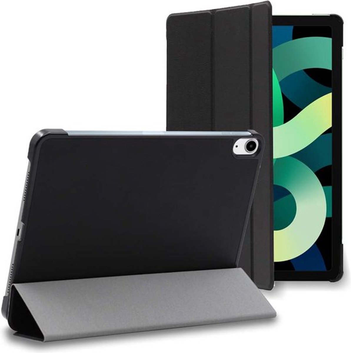 ebestStar - Hoes geschikt voor iPad Air (2020) 10.9, iPad Air 4 Apple, Slanke Design PU Lederen Etui, Automatische Slaap/Wake, SmartCase hoesje, Zwart