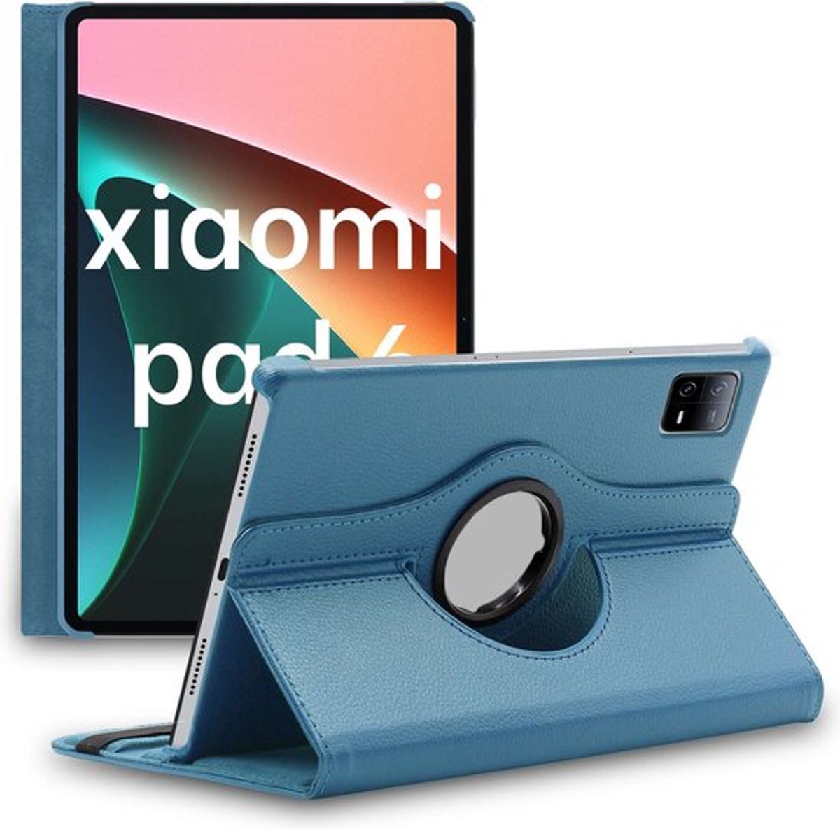 ebestStar - Hoes geschikt voor Xiaomi Pad 6, Pad 6 Pro, Roterende Etui, Case, 360° Draaibaar hoesje, Blauw