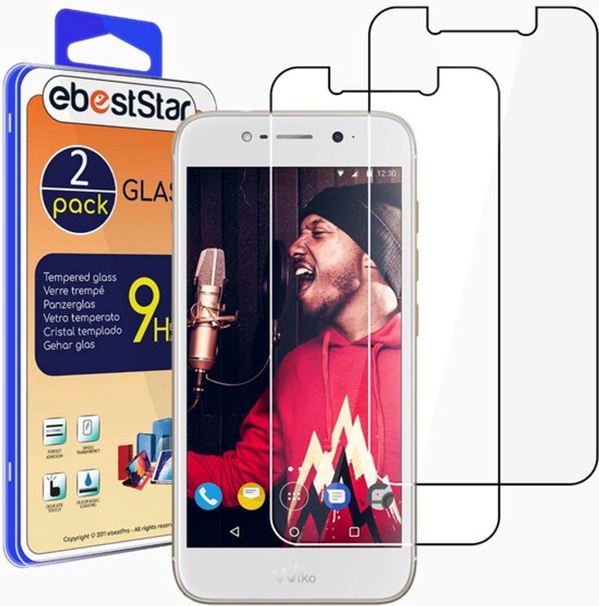 ebestStar - {2 Stuks} Gehard glas geschikt voor Wiko Wim Lite, Screen Protector Cover, Schermbeschermer Tempered Glass