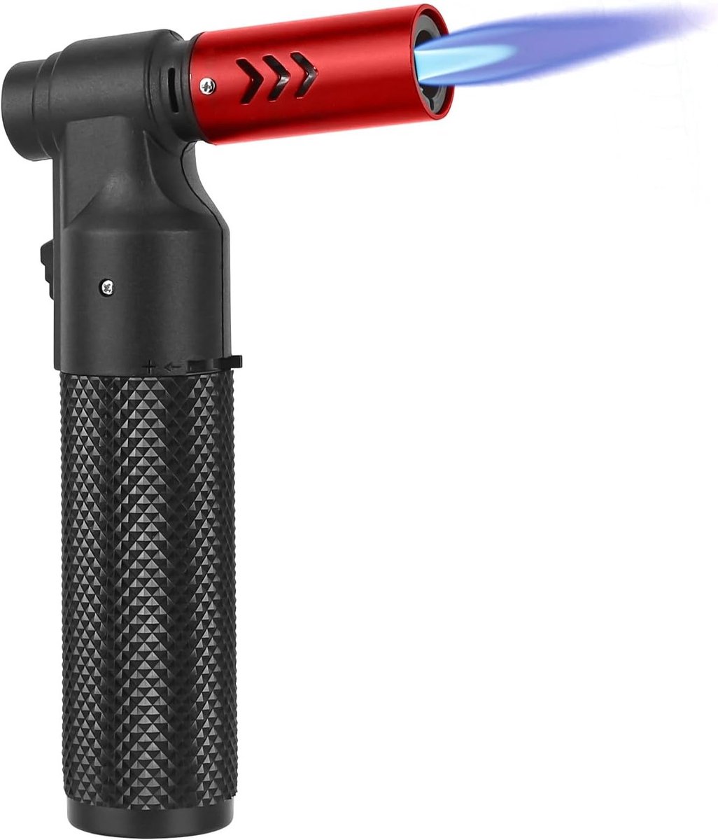 Draagbare Butaankachel met Grote Jetvlam - Verstelbare Mini Blow Burner voor Koken, BBQ en Kamperen