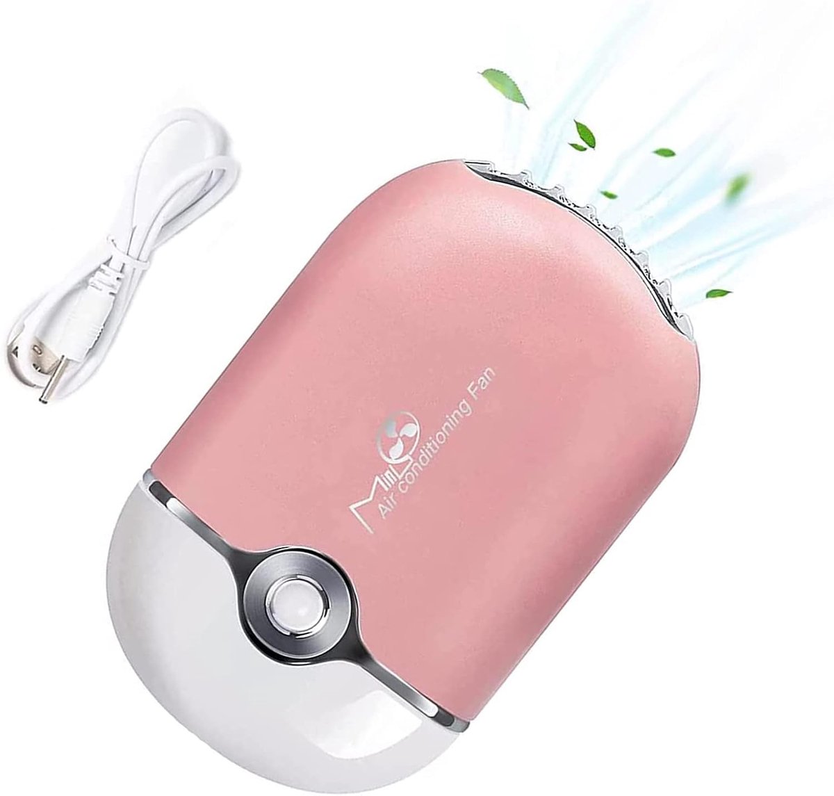 SnelShoppen - TwoWin USB Oogwimpers Ventilator - Mini Draagbare Airconditioning Fan voor Wimpers, Nagellak, Koeling - Handheld, Met Koord, Compact en