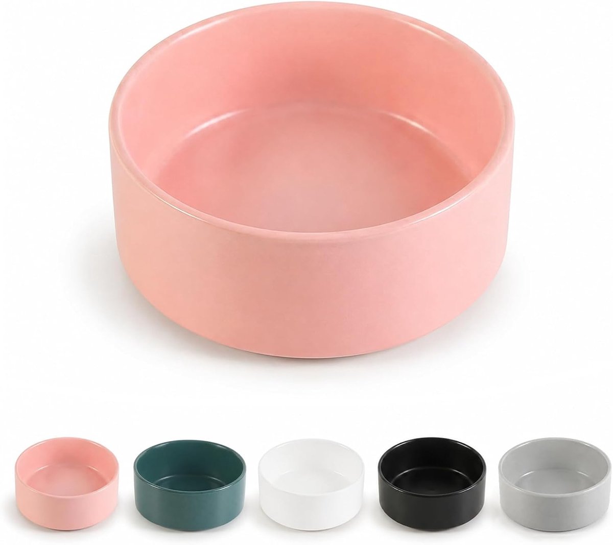 SnelShoppen - Keramische honden- en kattenbak - Voer- en waterbak voor kleine honden en katten - Zware keramische kom met antislip bodem - Vaatwasser-