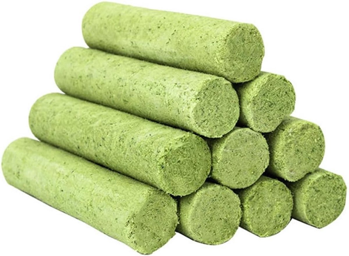 Verantwoorde Katten Snacks - 10 Stuks Kattenkruid Sticks van 50g voor Tandverzorging en Haarbalpreventie, Bevroren Gedroogd en Natuurlijk