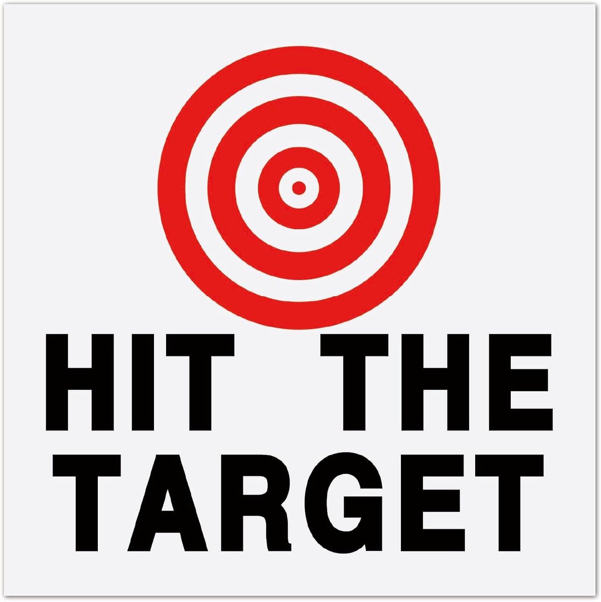 SnelShoppen - 10x Toilet Target Stickers Bullseye Zelfklevend voor Urinoir en Toilet - Pee Training - 14x14 cm - Rood - Geschikt voor Badkamer en Pott