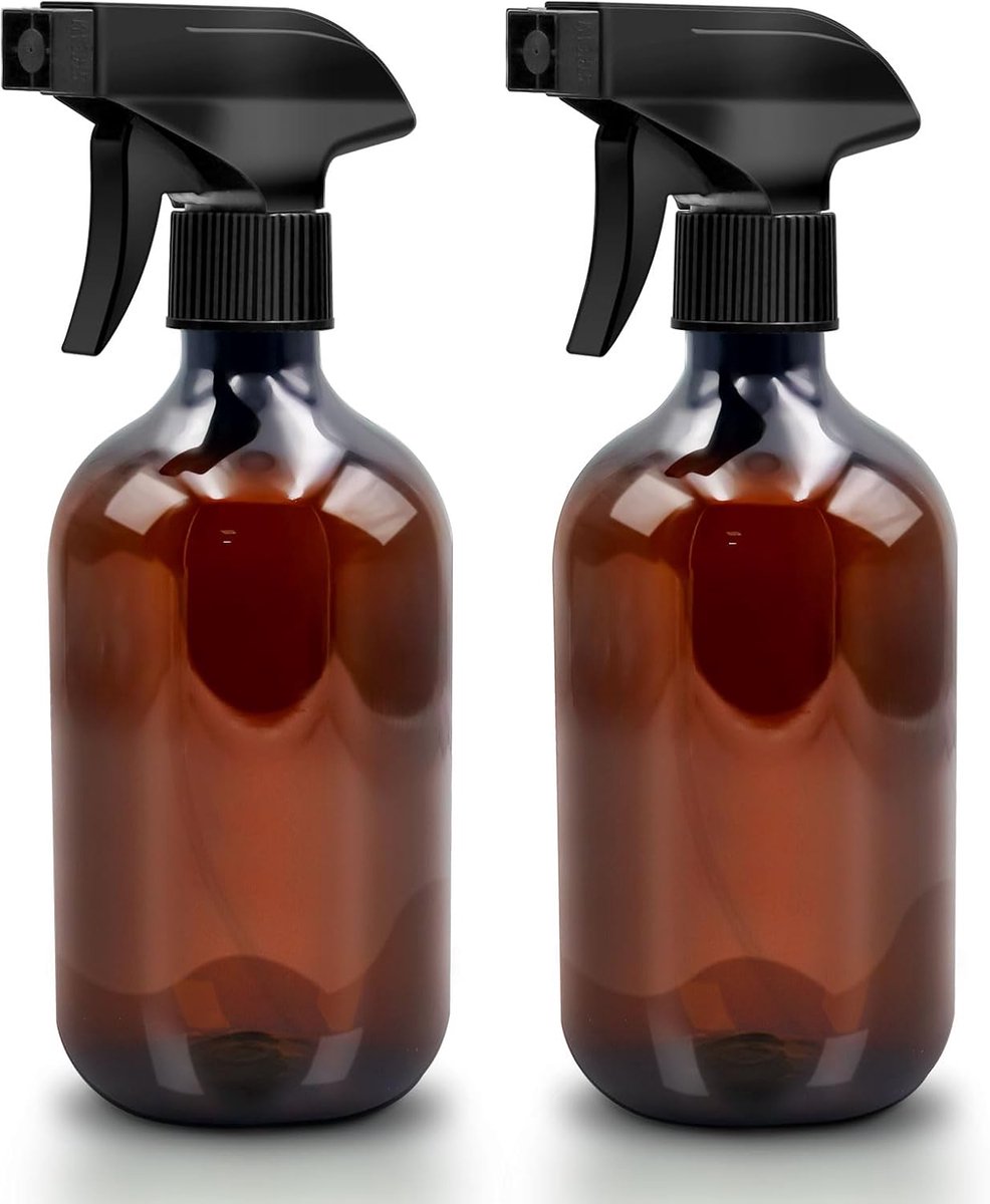 SnelShoppen - 2 Stuks Sprayflessen 500ml voor Planten - Verstelbare Atomizer Sprayflessen van Duurzaam PET - Ideaal voor Schoonmaken, Tuin, Barbershop