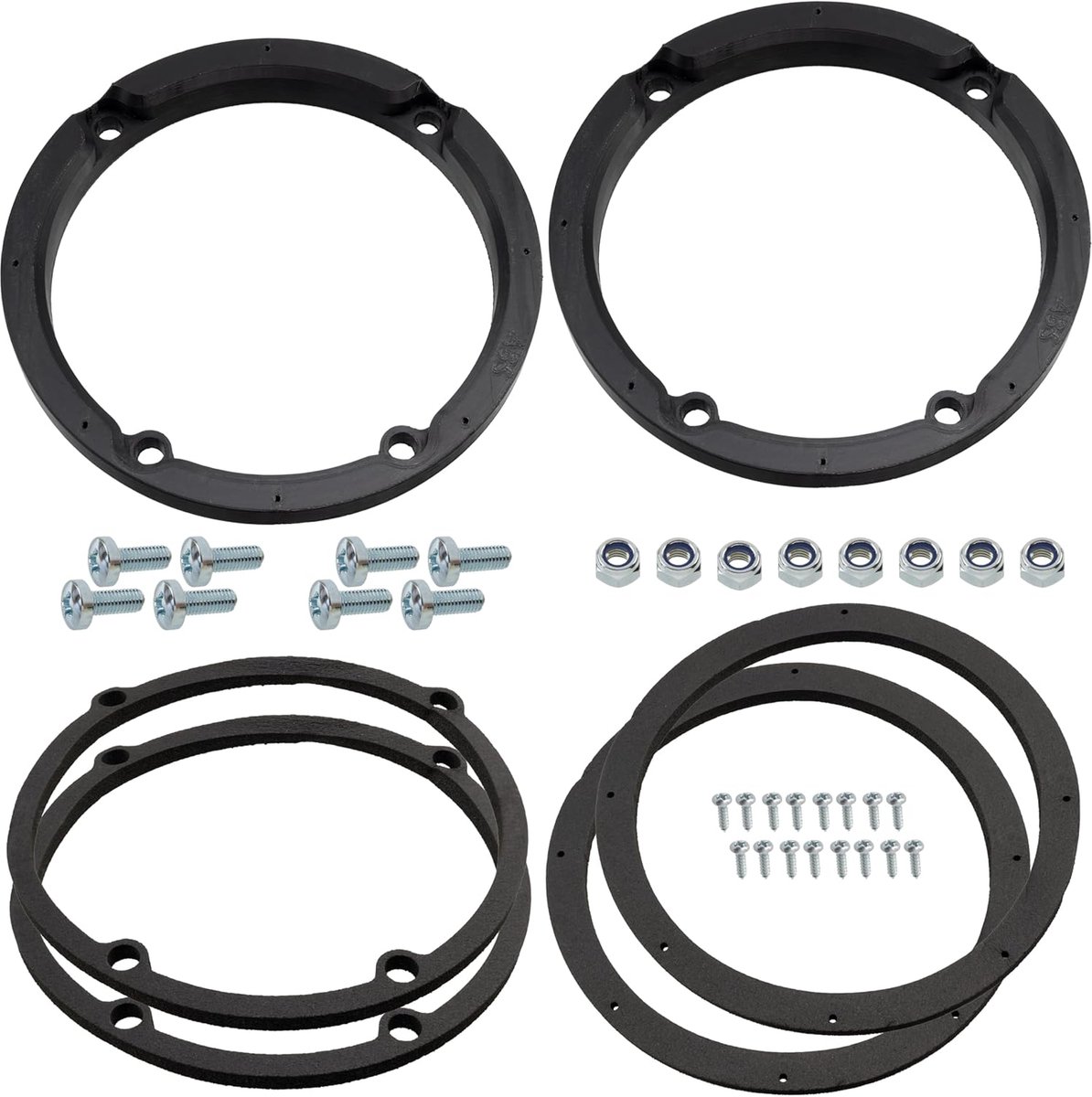 SnelShoppen - Kit van 2 Speakers Adapters/Houders Ø165 mm voor Voorportieren - Compatibel met Mercedes Sprinter, Viano, Vito, VW Crafter - Audio Upgra
