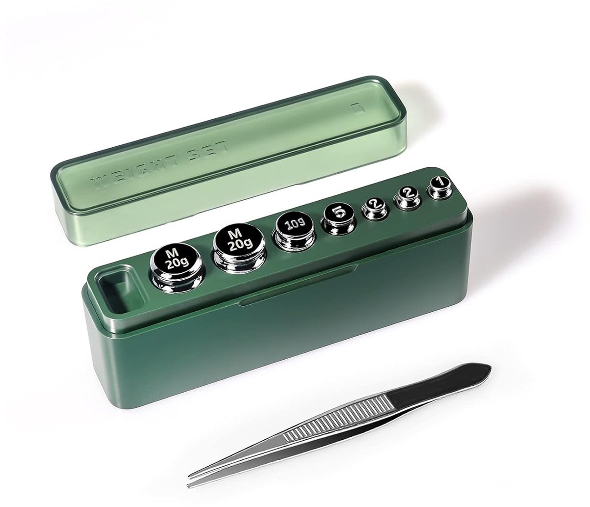 SnelShoppen - Calibration Weight Set 1G 2G 5G 10G 20G - Hoogwaardige Kalibratie Gewichten voor Digitale Schalen - Precisie Gewichten - 7 Stuks Inclusi