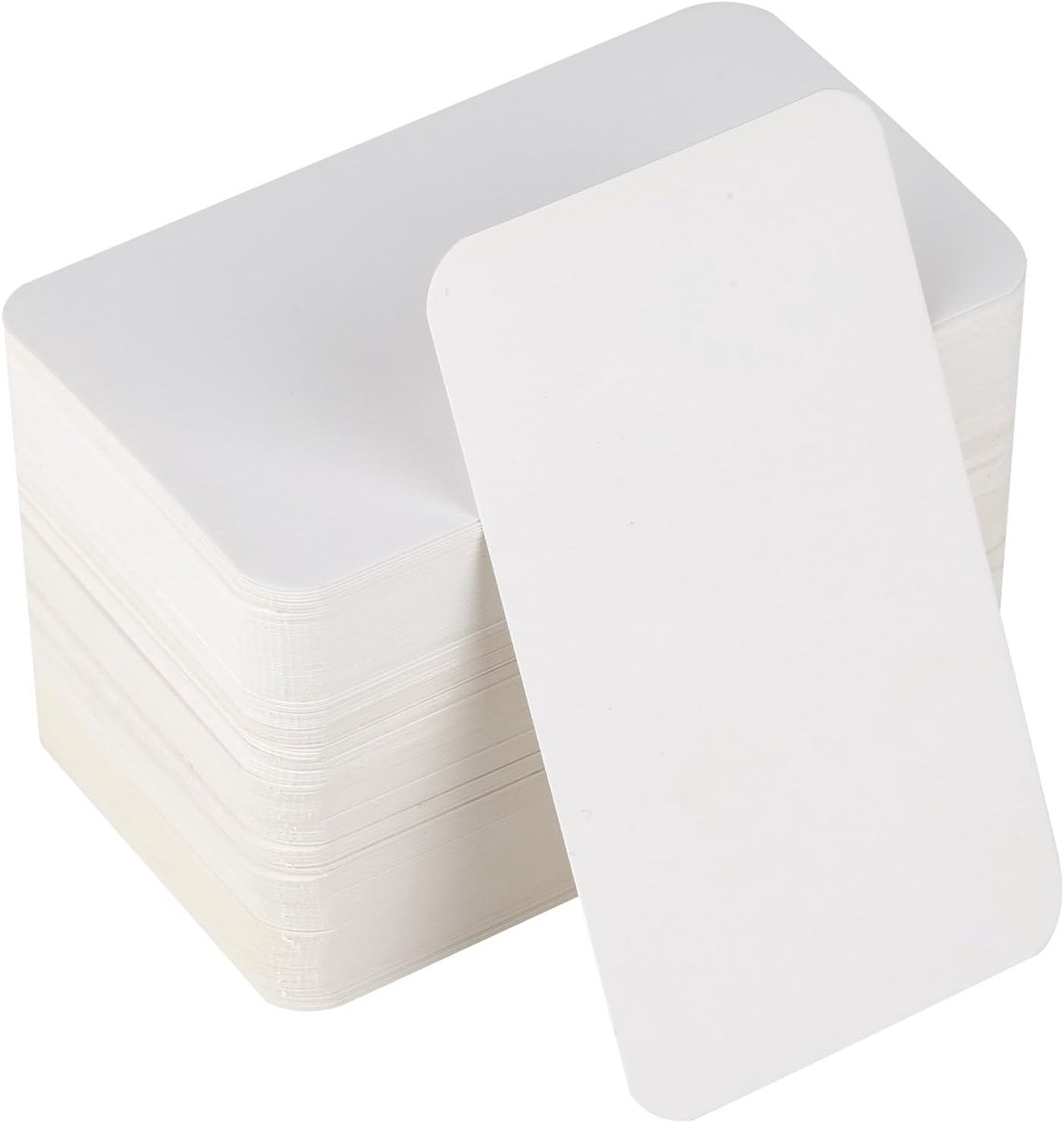 SnelShoppen - Pack van 200 witte blanco papieren kaarten 200gsm, 9 x 5 cm, DIY kaarten, uitnodigingen, wenskaarten, multifunctioneel, kraft papier voo
