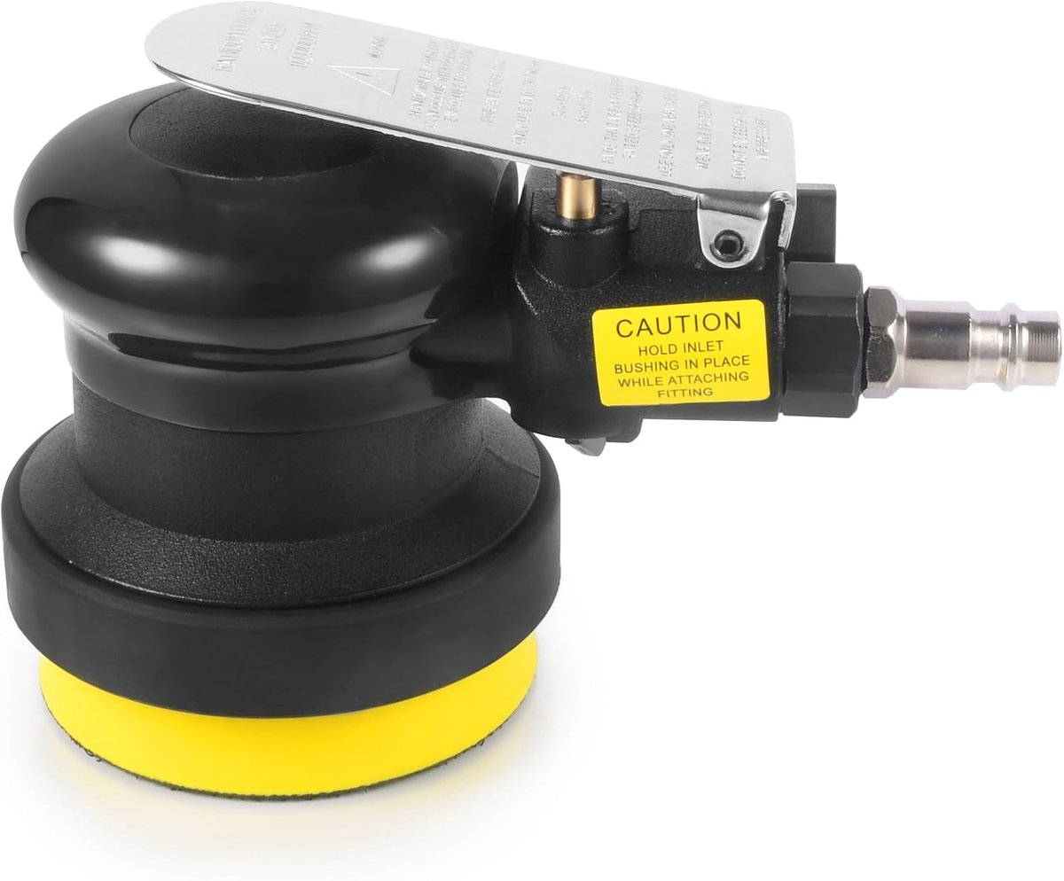 SnelShoppen - Professionele Mini Compressed Air Random Orbital Sander 75 mm (3 Inch) 10,000 rpm - Lichte, Ergonomische Schuurmachine voor Auto, Meubel