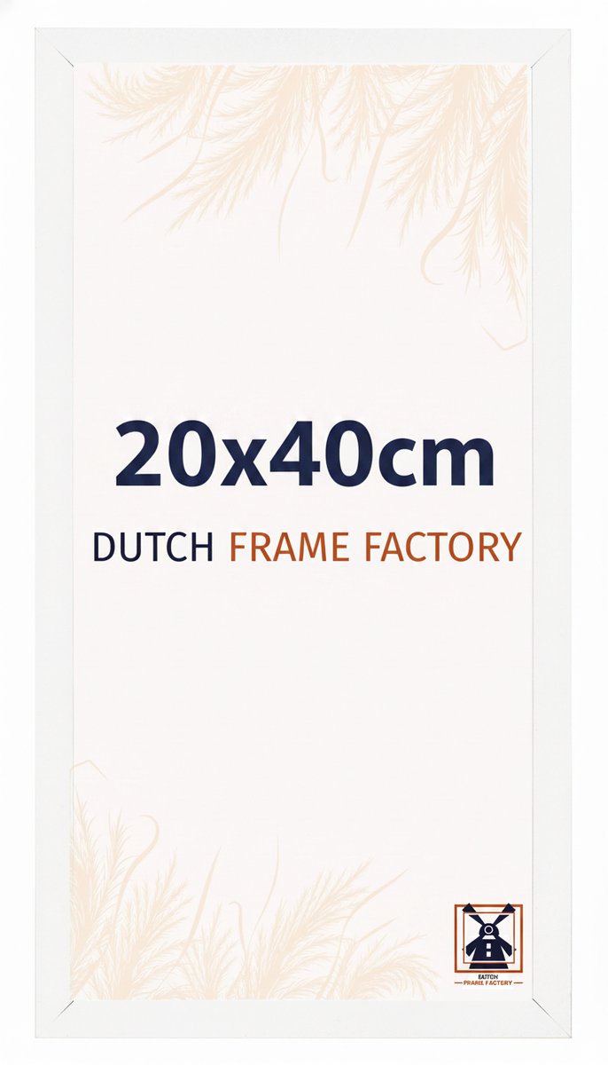 Fotolijst 20x40 cm - MDF - Wit Mat - Benno