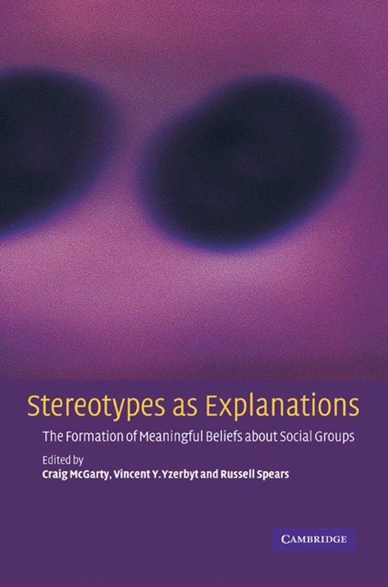 Stereotypes as Explanations - cover