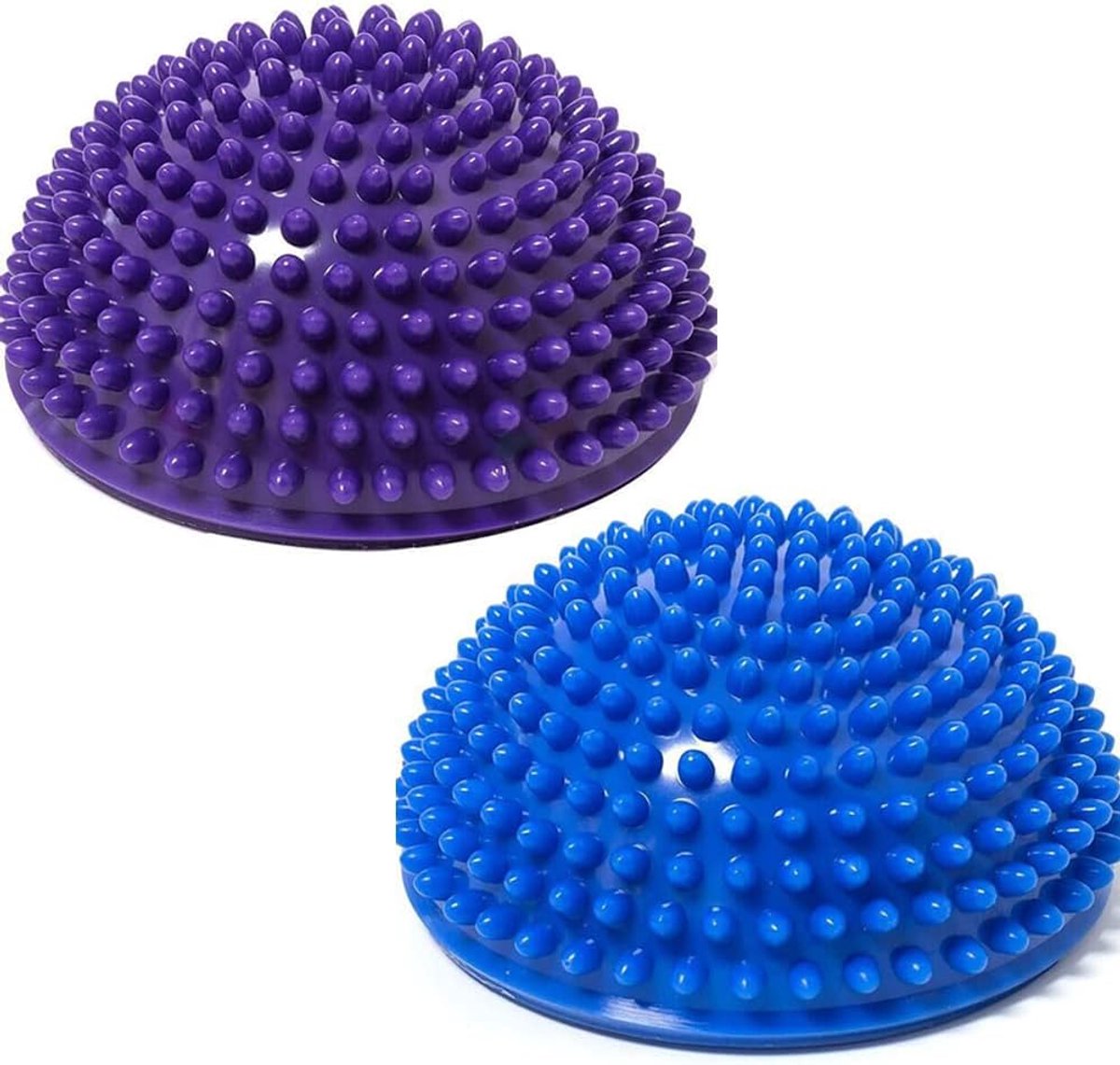 Thijox - 2pcs Spiky Massagebal Set - Massageballen voor Spierontspanning - Hoogwaardig PVC - Antislipring - Compacte Ronde Massageballen voor Handen e