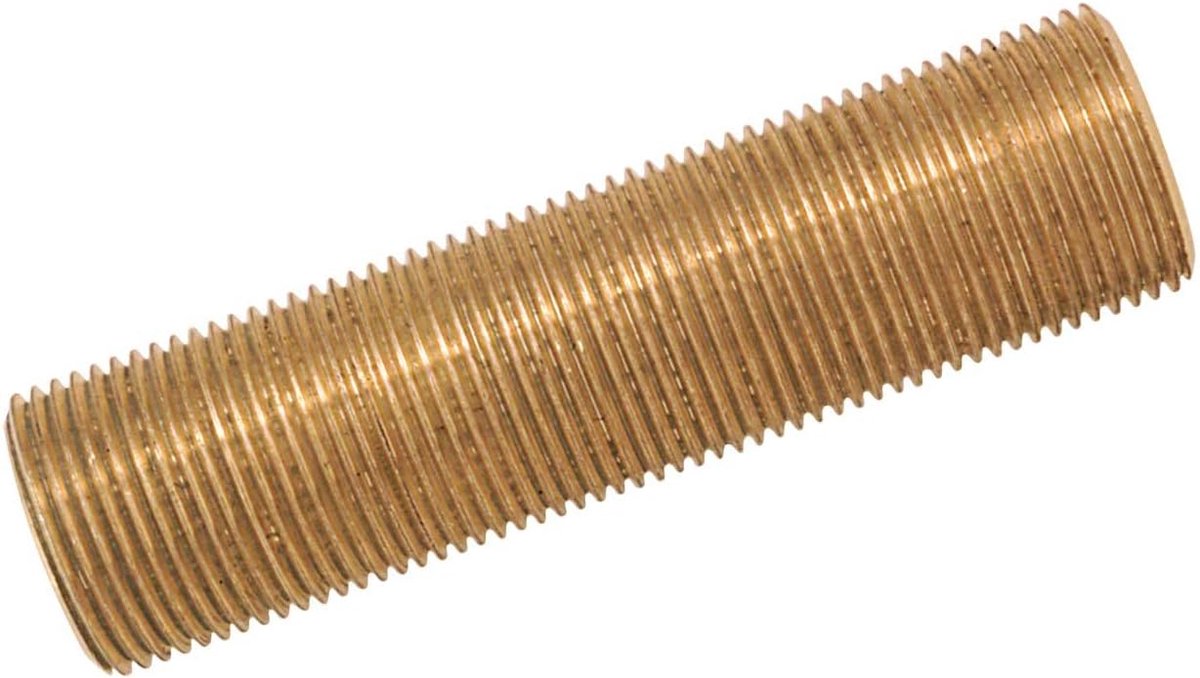SnelShoppen - Schroefoor, messing 10 cm lang, mannelijk, 26 x 34 mm, ideaal voor vloeistoffen, hoge druk tot 5 bar, pakketgrootte 3.2 x 3.2 x 10 cm