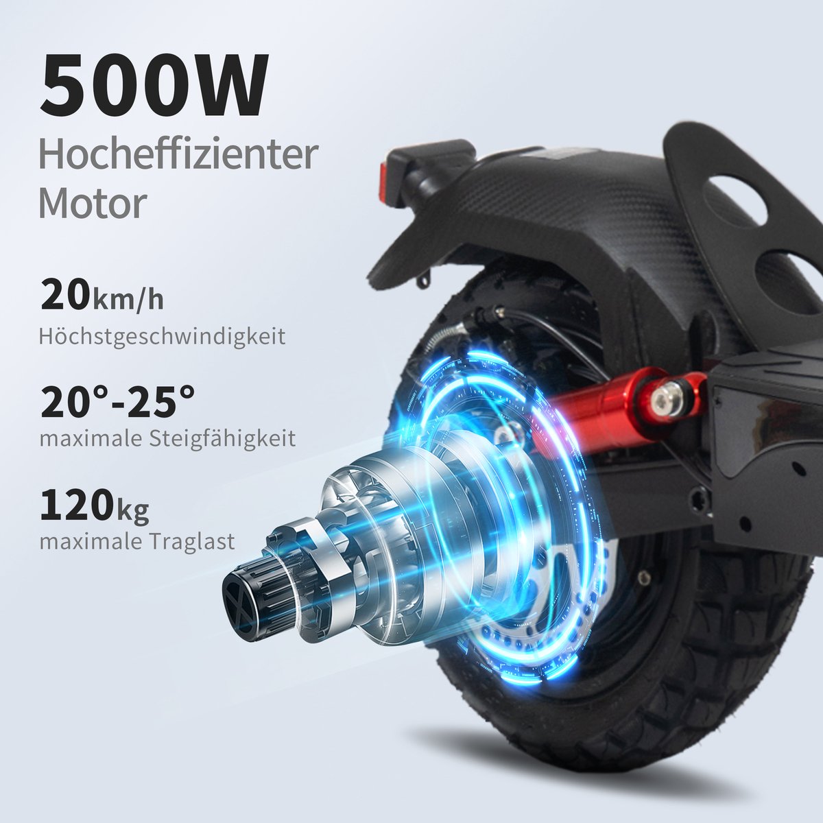 FloraGrace Elektrische Step – Opvouwbaar 10 Inch – – IJzer – – 500 W en 20 km/u voor Woon Werkverkeer – Met Schijfremmen Zwart