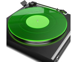 SnelShoppen - Turntable Mat Recordplatter Slipmat - Acryl Vinyl Slipmat voor Platenspelers - Antistatisch - Groene Kleur - Verbeterde Geluidskwaliteit