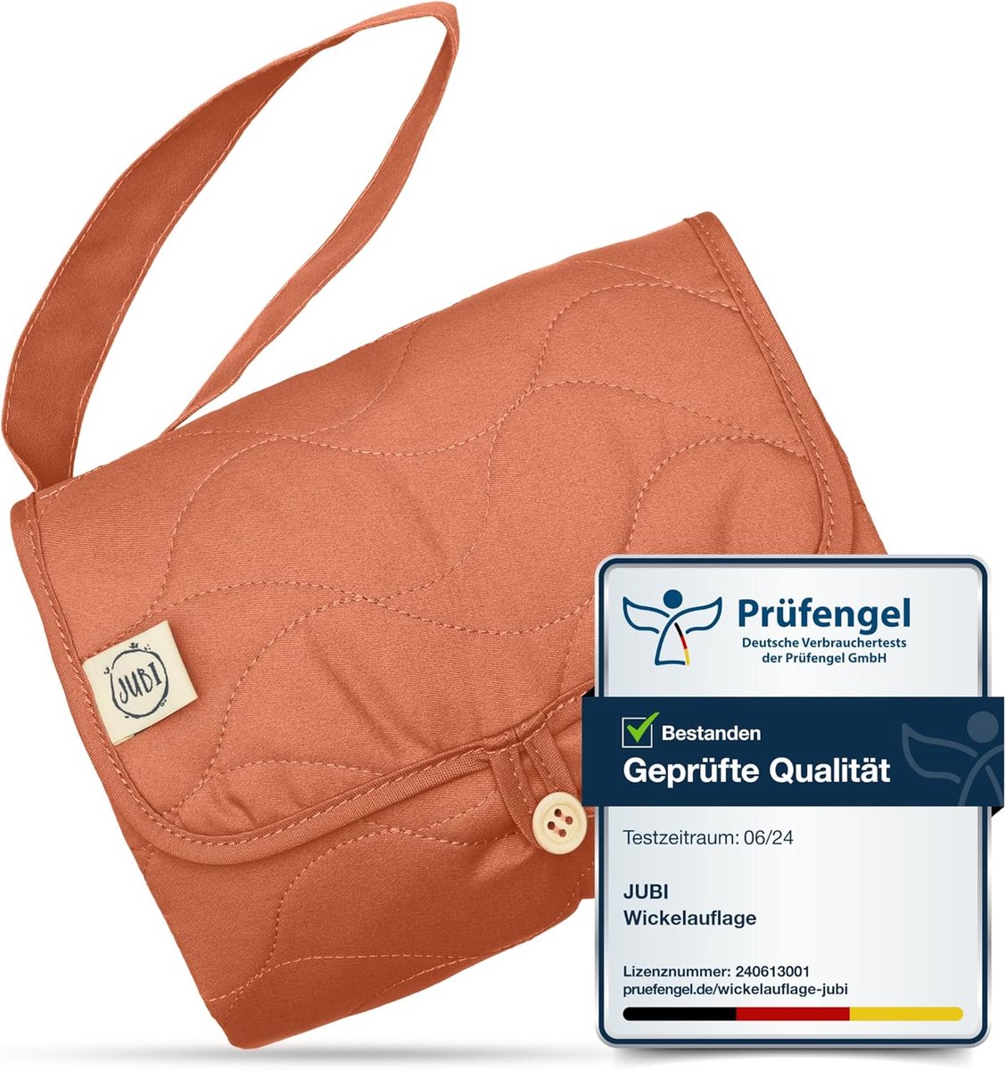 SnelShoppen - Compacte Verschoonmat On-the-Go Bruin - Organic Cotton & Oeko-Tex Polyester - Vouwbare, Wasbare Ondergrond voor Kinderen - Ideaal voor R