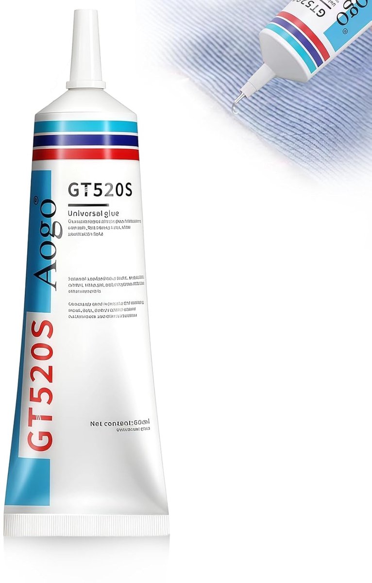 SnelShoppen - 50 ml Textiel Lijm, Waterdichte Hechtmiddel voor Kleding, Leer, Creatief Werk, Meubelstoffen, Wasbare Lijm voor DIY en Herstellingen