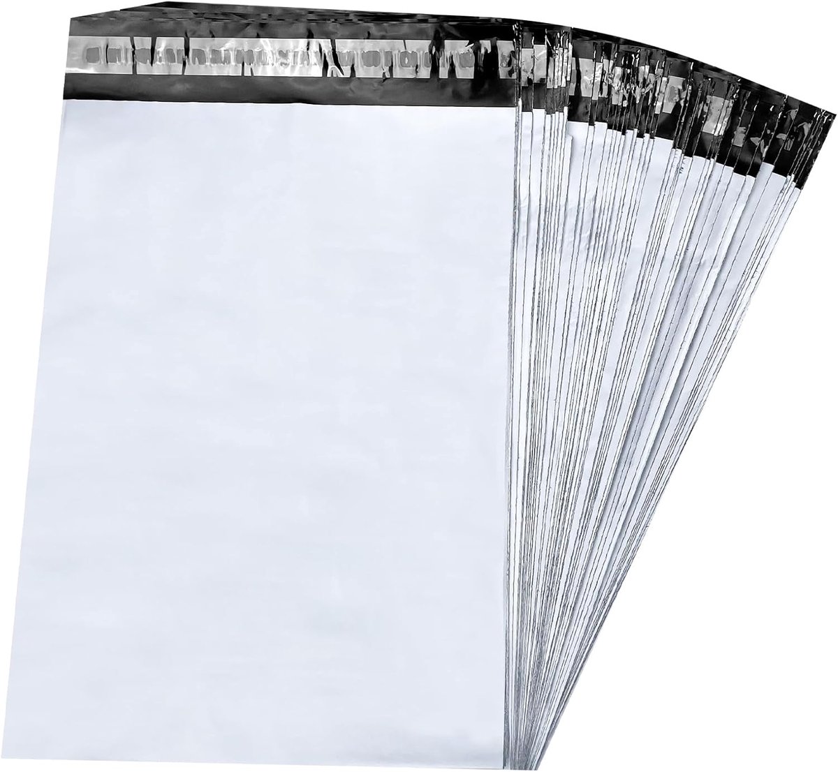 SnelShoppen - 100 Stuks Verzendzakken, Zelfklevende Opaque Verzendtassen, 25.5 x 33 cm, Waterdicht, Scheurvast, Voor Zakelijk en Particulier Gebruik