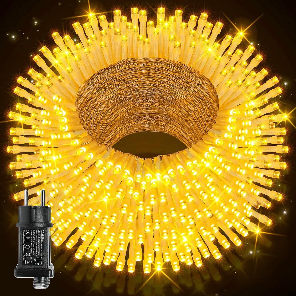 SnelShoppen - 50 m 500 LED Buiten Fairy Lights Waterdicht - Tuin, Balkon, Camping, Feest, Decoratie - IP44, Plastic Coating, Kerstverlichting