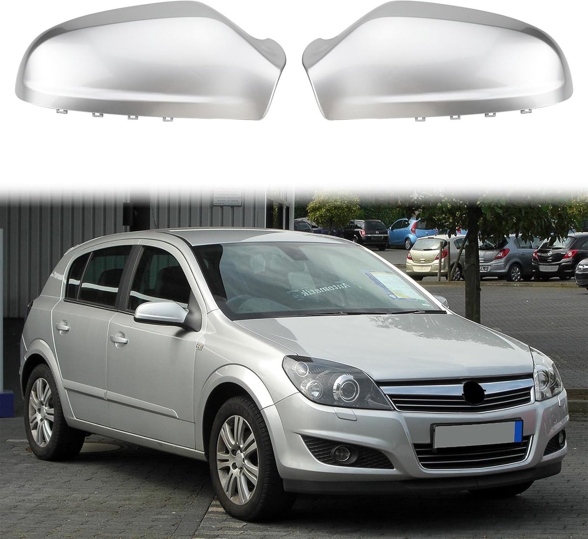Vervangende Deur Spiegels voor Opel Astra 2004-2009 - Beschermende Covers voor Zijspiegels en Achteruitkijkspiegels, Duurzaam en Stijlvol