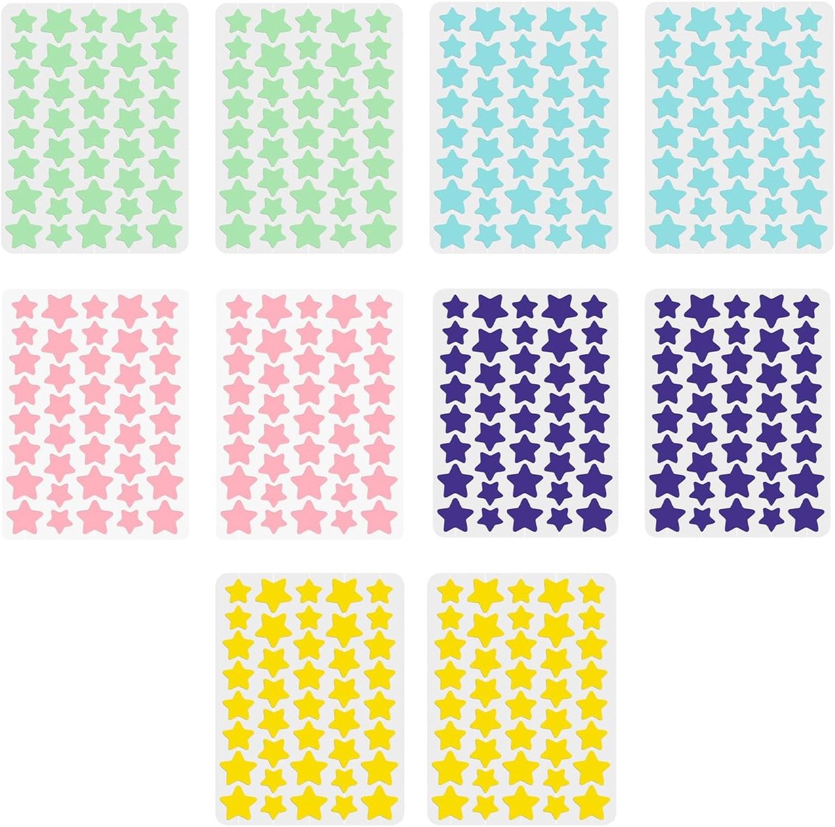 Set van 400 Onzichtbare Pimple Patches met Tea Oil en Salicylzuur, Waterproof voor Dag en Nacht, Effectieve Acne Behandeling en Huidverzorging (10/12/14mm)