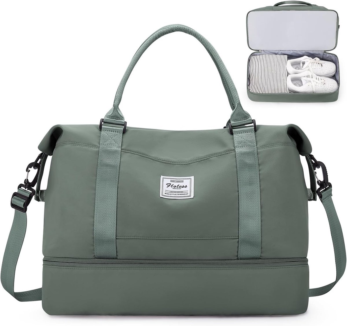 SnelShoppen - Vrouwen Reistas 45x36x20 cm Easyjet Handbagage Sporttas Weekendtas Zwemtas Waterdichte Reis- en Duffle Bag Fitness- en Trainingsbag Ziek