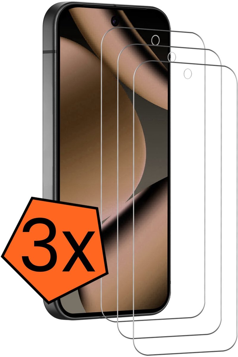 Screenprotector - 3 Stuks - Geschikt voor Google Pixel 11 Pro - Extra Sterk - Gehard Glas - Beschermglas - Tempered Glass - Screen Protector