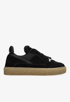 Shabbies Amsterdam - Chewy Unna Sneaker Suède Zwart - Maat 38
