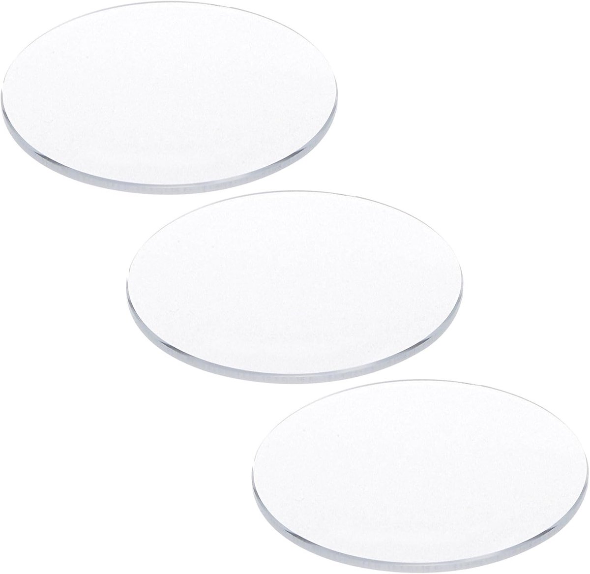 SnelShoppen - 3pcs Horloge Beschermfolie 39mm - Vervangglas - Dubbel Bol - Transparant Kristal - Krasbestendig - Voor Horlogemaker Reparaties