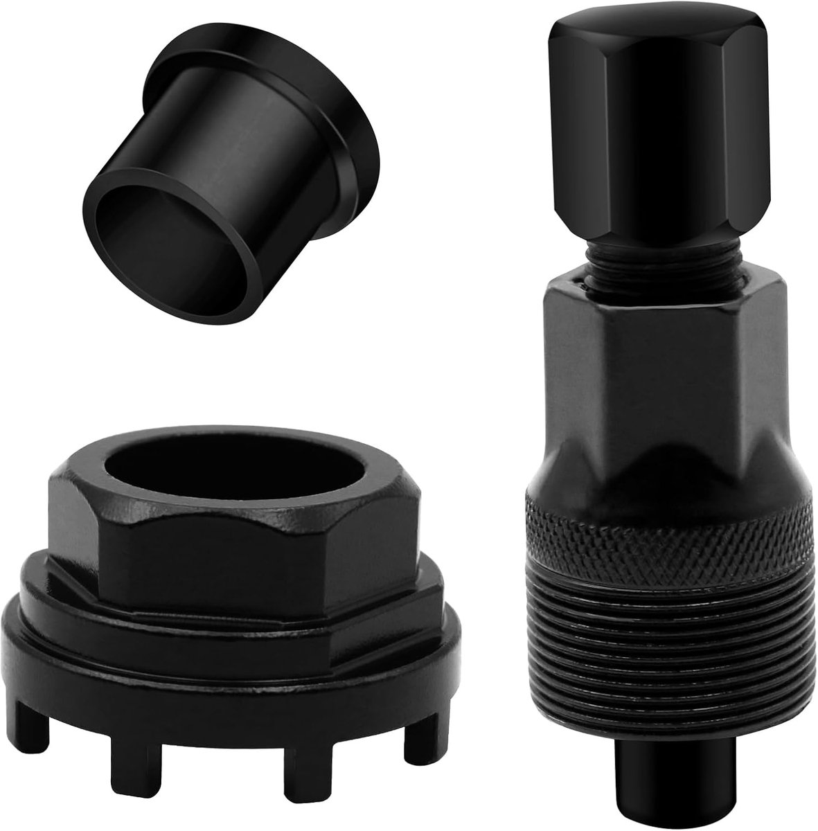 SnelShoppen - Crank Puller voor Fiets + 8 Tanden Bottom Bracket Tool 42mm - Lichtgewicht en Duurzaam - Fietsonderhoud Gereedschap