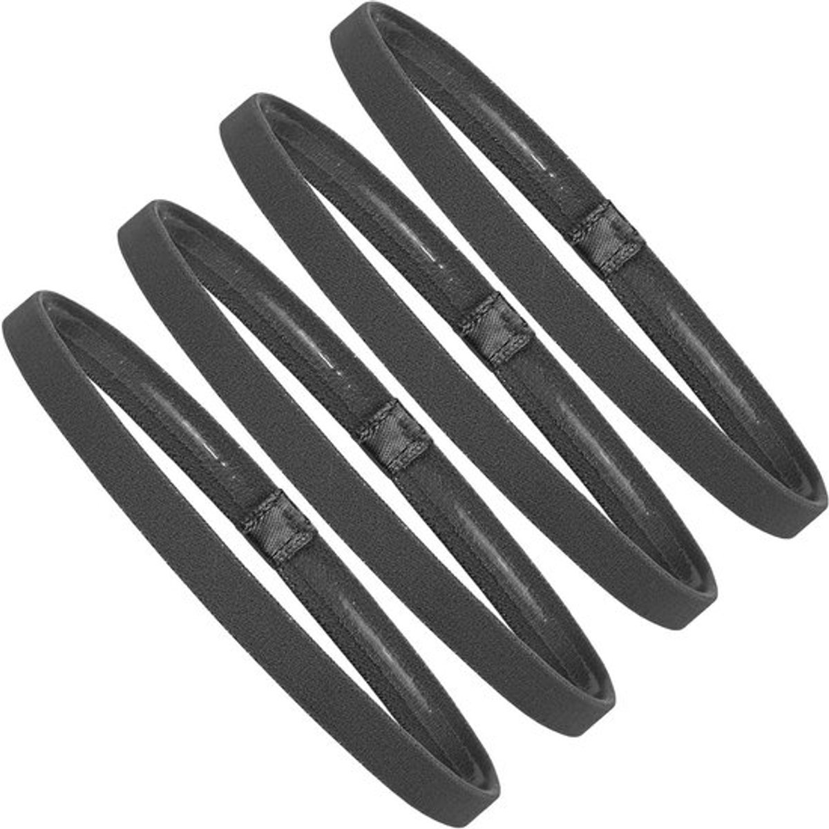Elastische Sport Haarbanden, 4 Stuks, Ideaal voor Training, Fitness en Voetbal, Antislip Silicone, Dunne Zweetband, Comfortabele Hoofdband