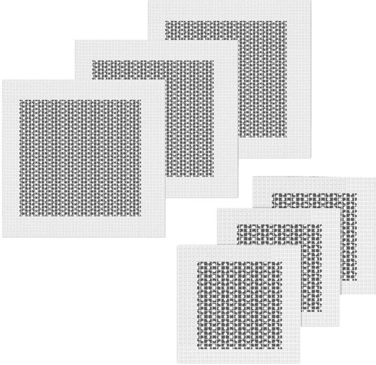 Zelfklevende wandpatches - wandreparatieplakkers - gipsplaten voor reparatie - wandgaten - 6,9 cm - set van 6 stuks