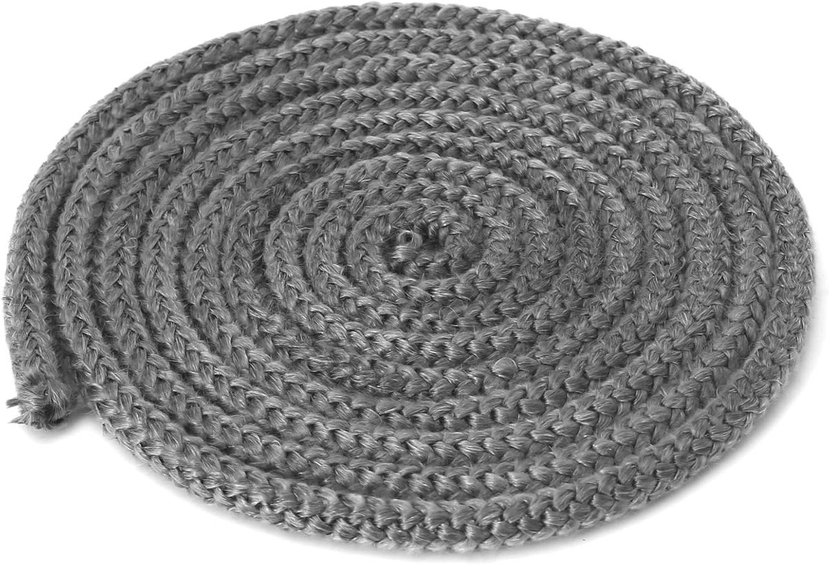 Sealing cord voor houtkachel, 10 mm diameter, 3 meter lang, geschikt voor open haard en schoorsteen
