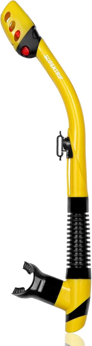 SnelShoppen - Unisex Snorkel voor Volwassenen met Clipventiel, Droge Snorkel voor Snorkelen, Freediving en Duiken in 4 Kleuren, Ideaal voor Vakantie e