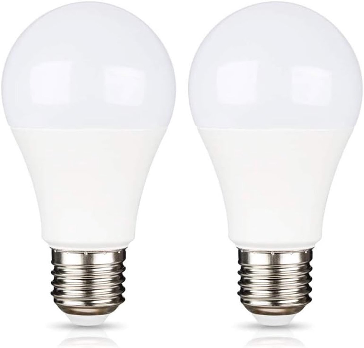 SnelShoppen - E27 12V LED Lampen 9W Solar Licht Koud Wit 6000K 750LM 270° DC voor Tuin Caravans en Buitenverlichting - 2 Stuks