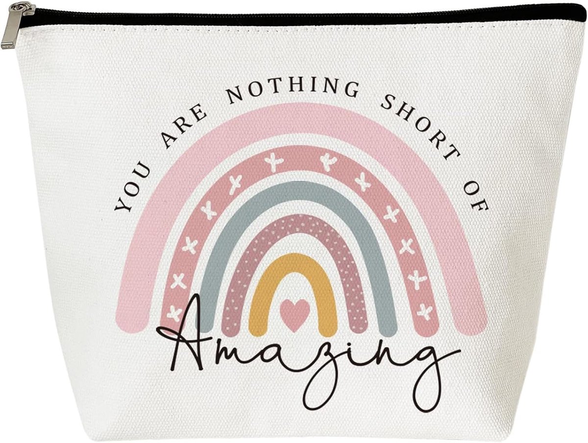 SnelShoppen - Toilettas voor Vrouwen - Unieke Zipper Design - Geschikt voor Make-up, Reizen, Feesten - Handige en Stijlvolle Cosmetica Organizer - Per