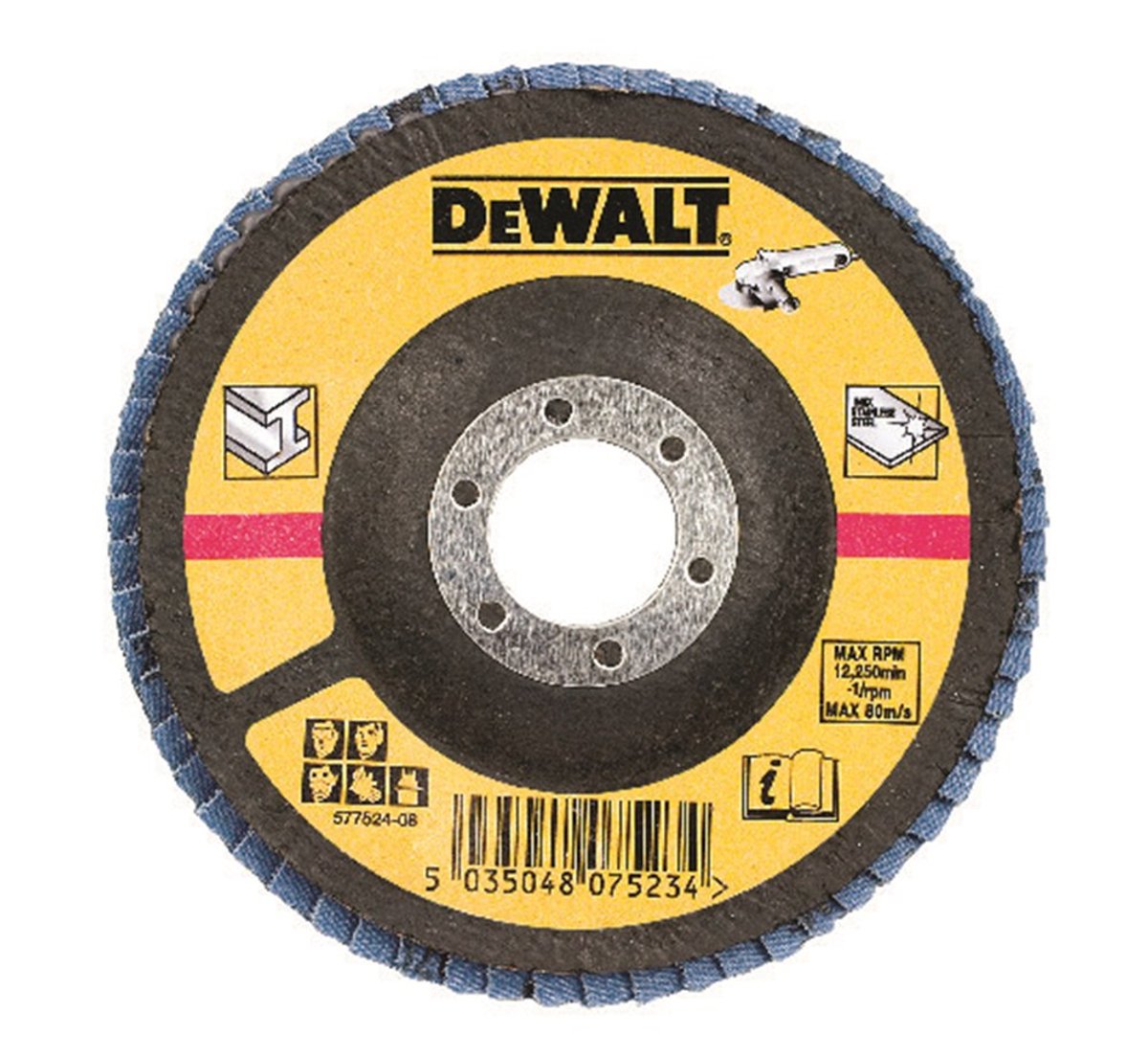 DeWALT DT3267 Lamellenschijf gebogen 125mm K80