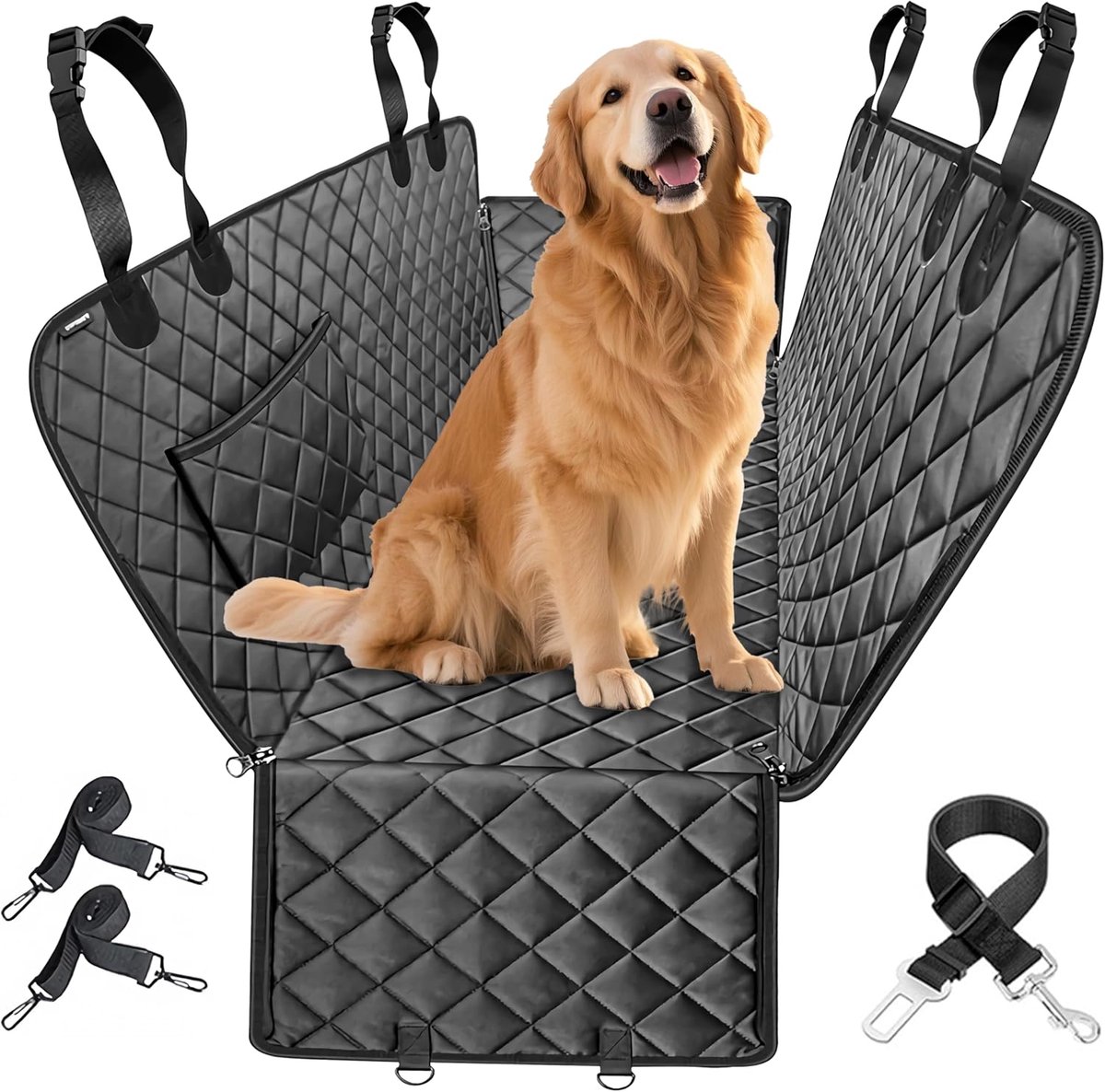 SnelShoppen - Dog Blanket Car Back Seat Waterproof en Krasbestendige Hondendeken voor Auto, 600D Oxford Stof, Universele Hondenzit voor Limousines, Tr