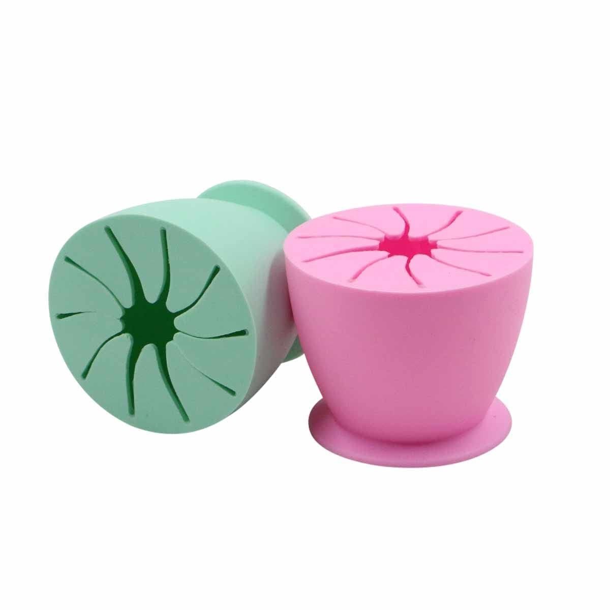 Set van 2 Mini Siliconen Afvalbakken voor DIY Projecten, Perfect voor Weeding, Lettering en Creatieve Klussen