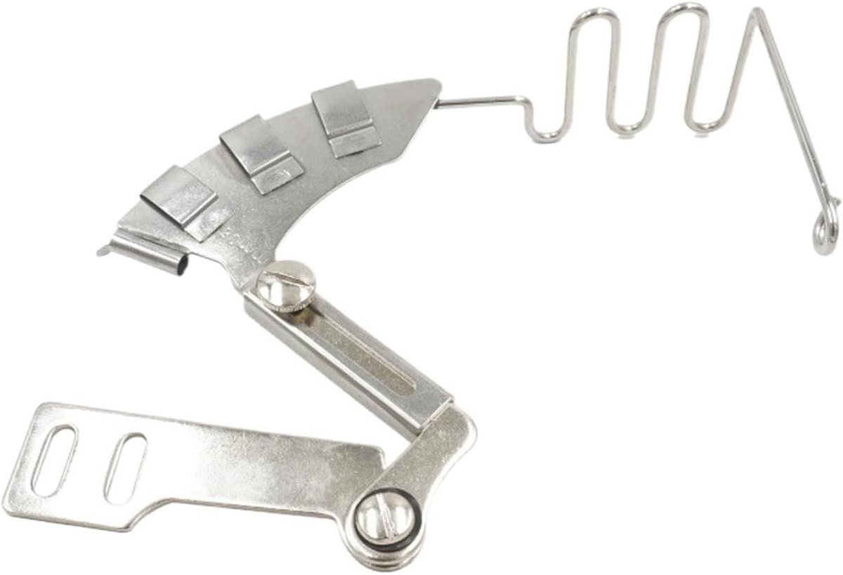Naaimachinevoet - Bies Vouwapparaat Koordgeleider - Nauwkeurig Naaien - 4-in-1 Roestvrij Staal - 9 x 5 cm - Zilverkleurig
