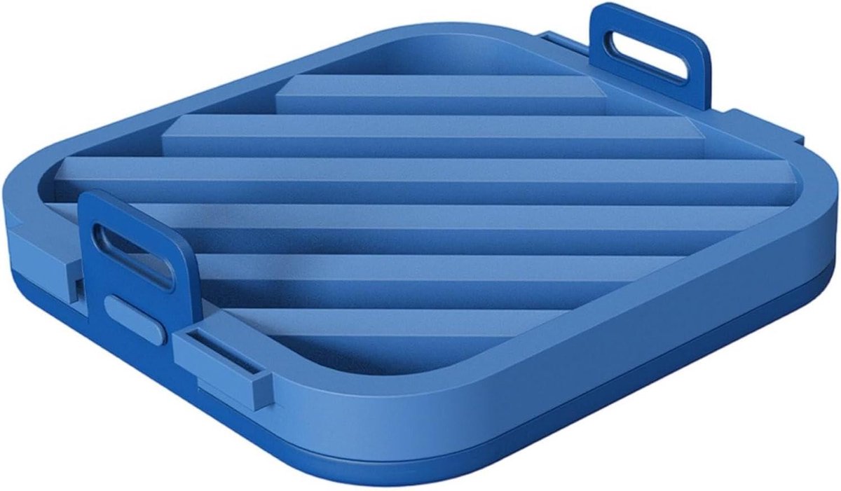 Siliconen Ovenrek Braadrek Grillpan Gezonder Grillen Olieafvoer Ontwerp 17 cm Zwart