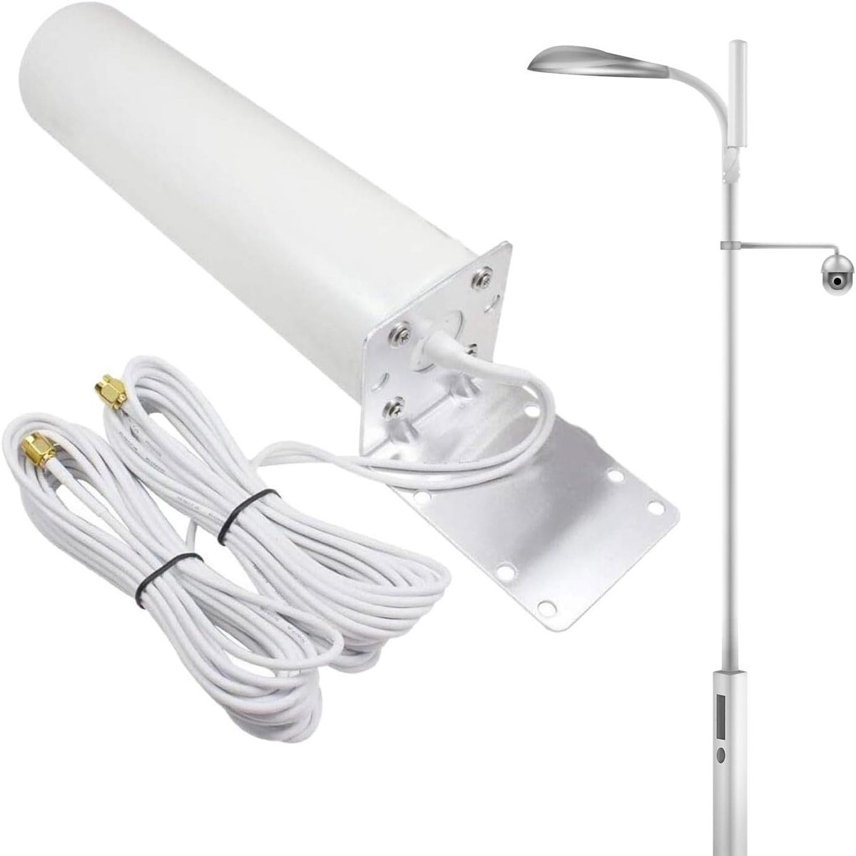 Wifi Extender Buiten - Signaalversterker Outdoor - Internetbereik Vergroten - Waterdicht Weerbestendig - 5 meter - Wit