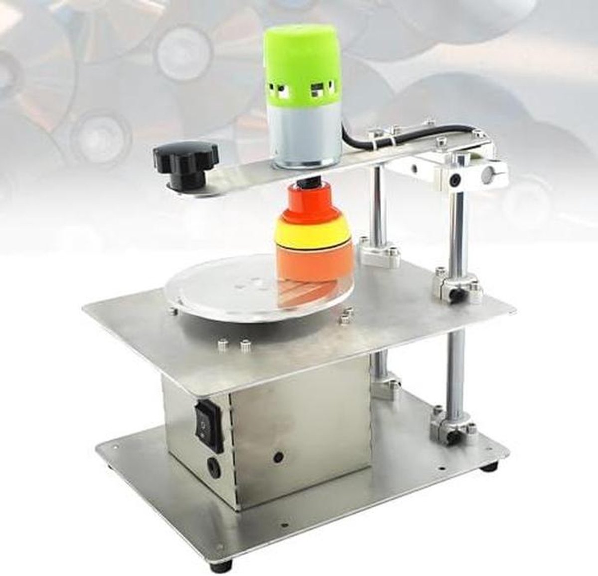 Schijf Reparatie Machine - Disk Restauratie - Krassen Verwijderen - Semi-automatische Werking - Hoog Rendement - Zilver