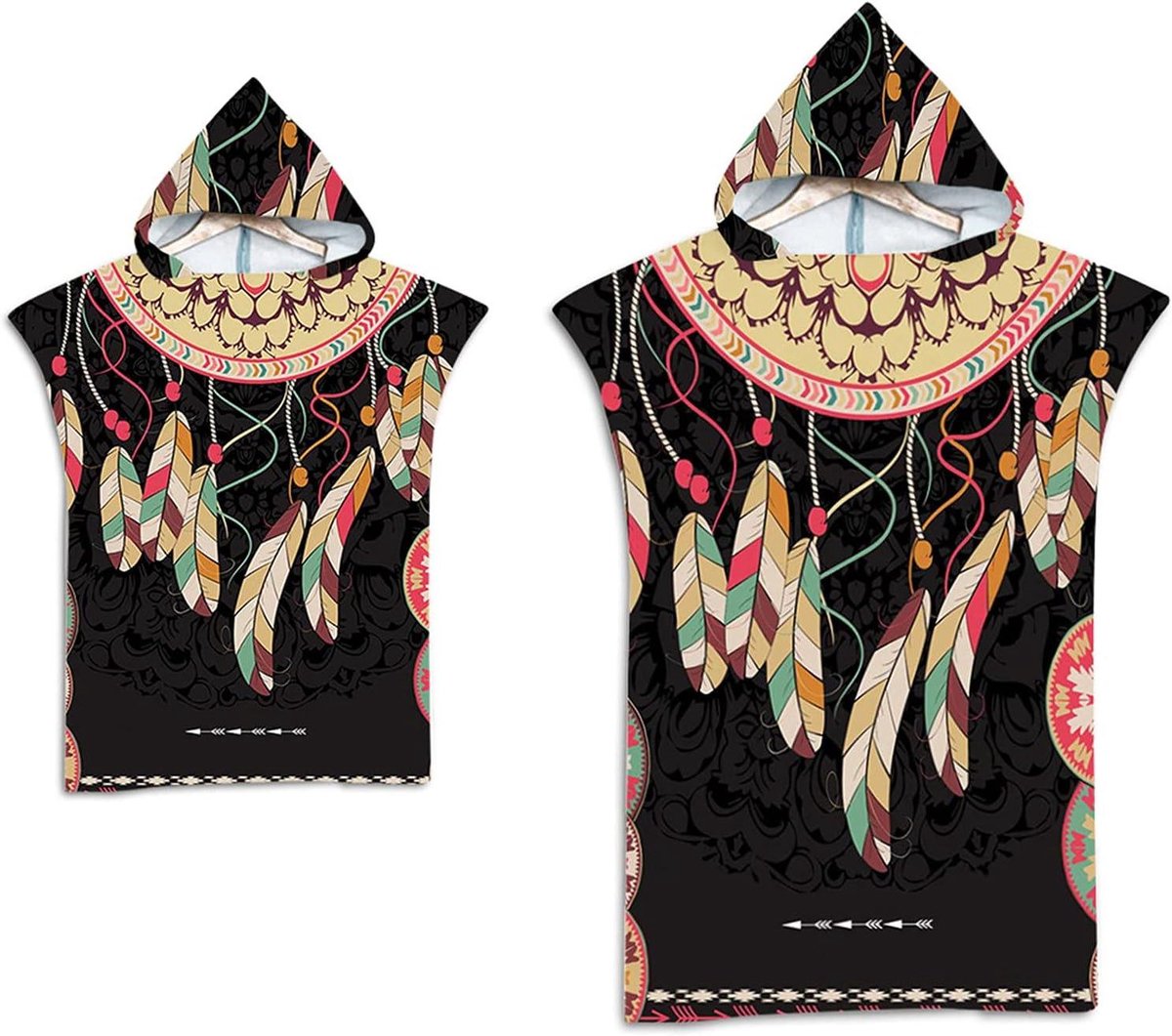 Strand Poncho - Poncho Handdoek - Omkleden Strand - Met Capuchon - 74x110 cm - Meerdere Kl