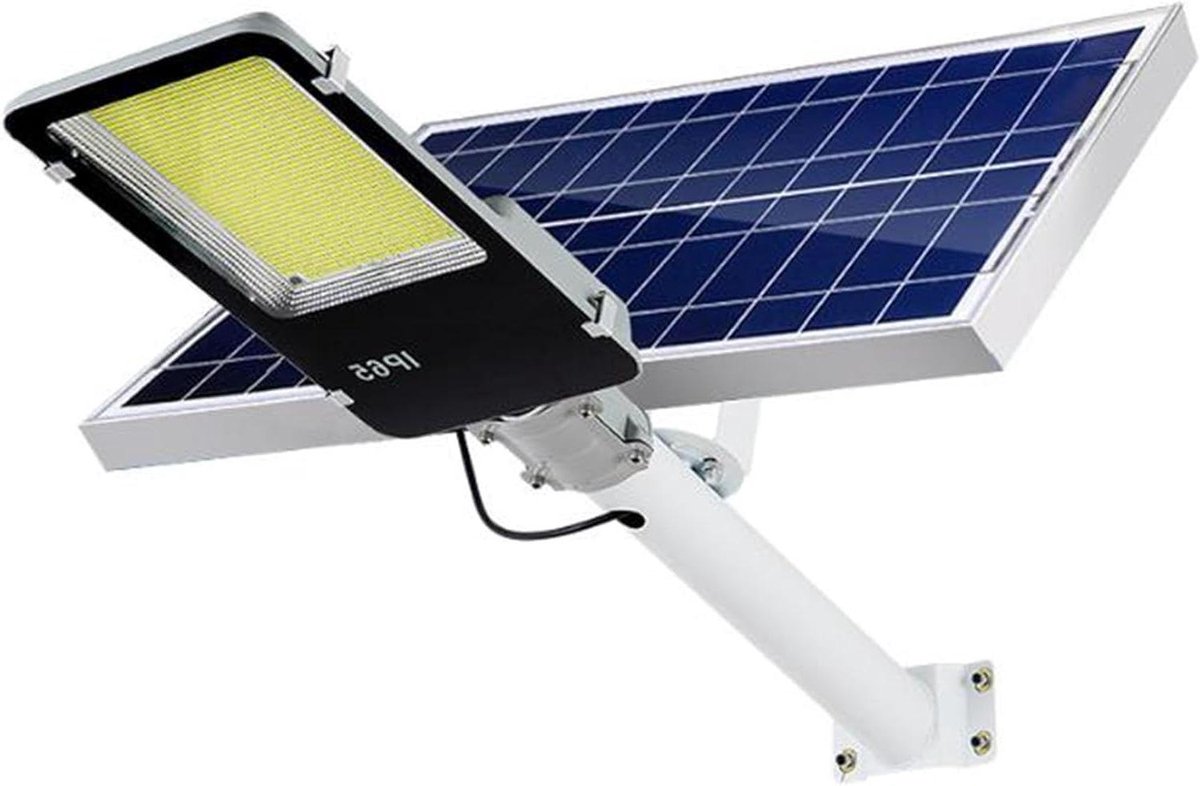 Zonne Straatlantaarn - Buitenlamp LED - Tuin Verlichten - Hoge Helderheid LED - 80m² Verlichting - Grijs