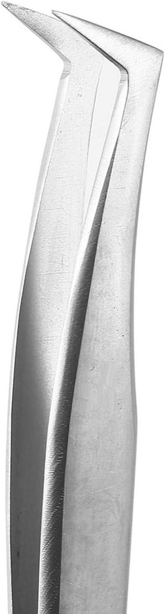 Wimperpincet - Precisie Pincet Verleng Pincet - Wimpers Aanbrengen - Roestvrij Staal - 13-15 cm - Zilver