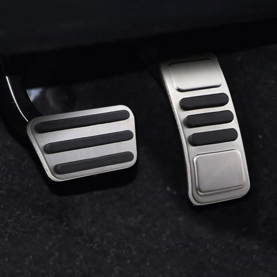 Auto Pedaal Set - Voetpedalen RVS - Verbeterde Grip - Anti-slip Ontwerp - 2 Stuks - Zilver — afbeelding 4