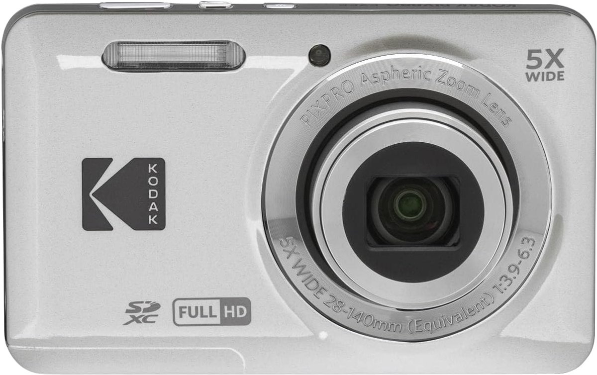 Kodak Pixpro FZ55 - Compactcamera - Zilver - + 32GB geheugenkaart - + Tas
