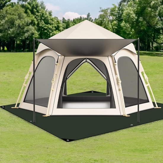 Geïsoleerde Tentvloermat - Campingzeil Vloerkussen - Outdoor Avontuur - Waterdicht Thermisch - 1.5x2 Meter - Malachiet Groen — afbeelding 5