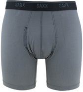 SAXX Heren Boxershort Quest Quick-Dry Mesh - Boxer met BallPark Pouch® - Onderbroek Sneldrogend & lichtgewicht - Zwart - M